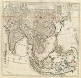 Kaart van Azië uit 1705